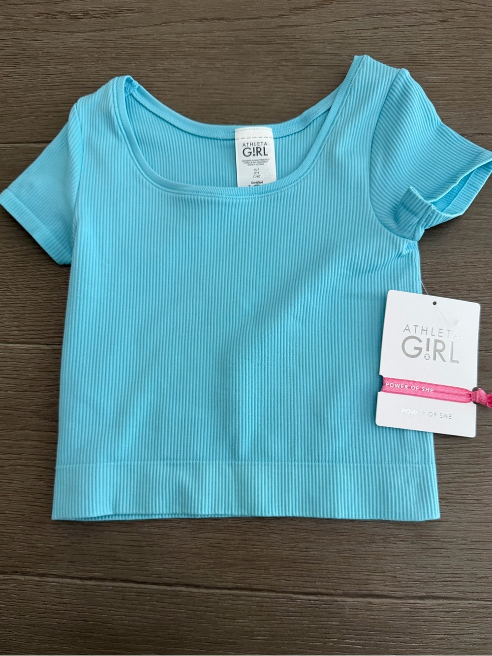Athleta Girl Rise Above Rib Scoop Tee